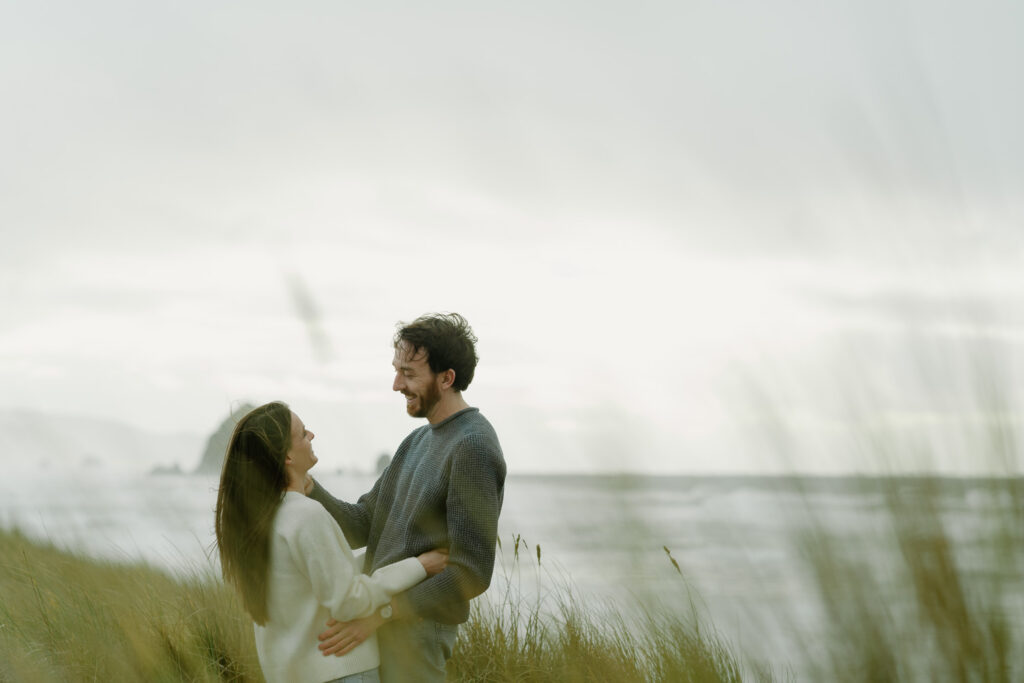 cannon beach engagement photos