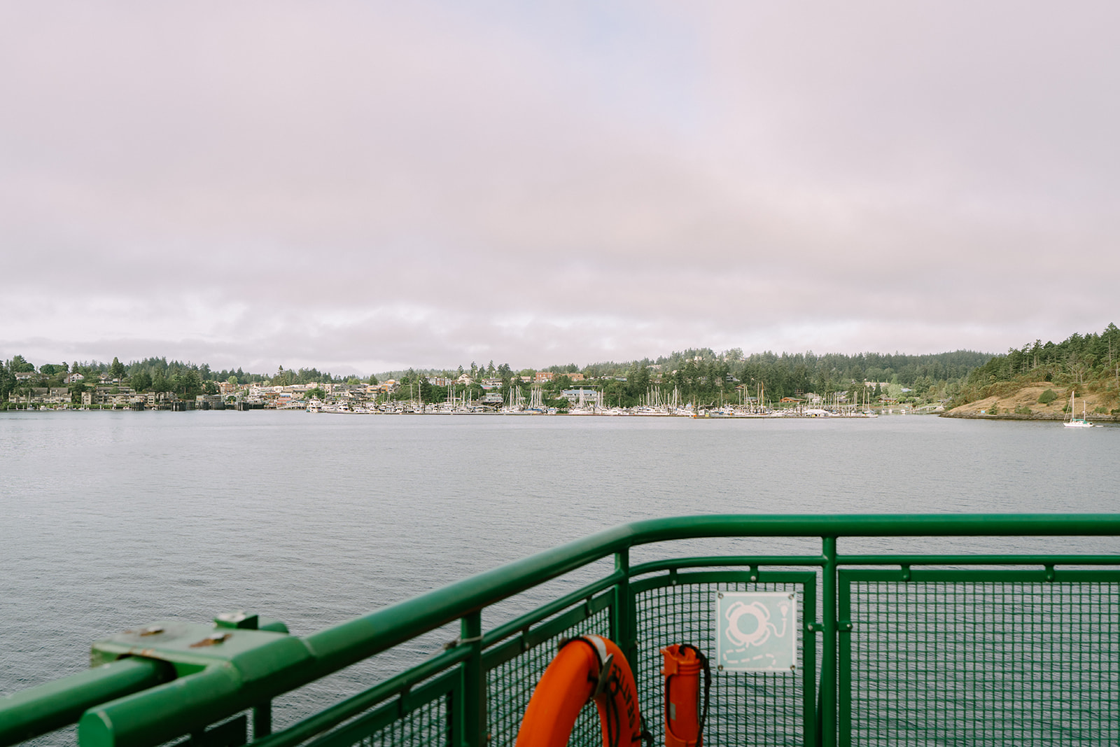 Amanda and Zach's Roche Harbor Resort wedding on San Juan Island started with the ferry ride over — part of the journey that makes this Pacific Northwest destination feel like a true escape.